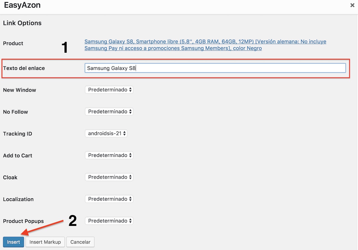 crear enlace easyazon